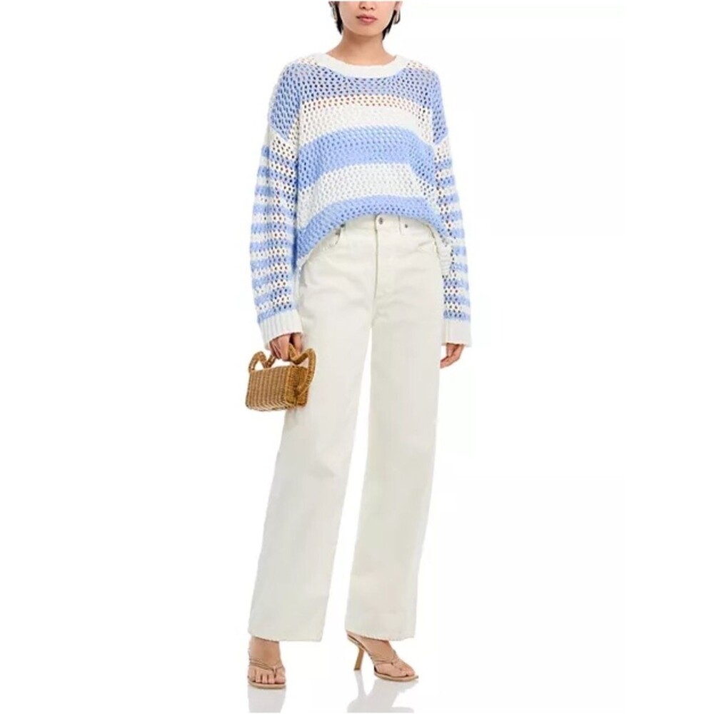 Vintage Havana Stripe Knit Netted Sweater